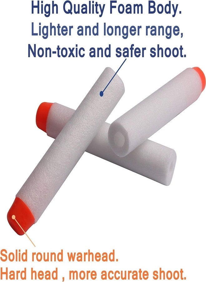 VERAT سهام إعادة تعبئة VERAT المجوفة المصنوعة من الفوم الناعم لبنادق N-Strike Elite Series (أبيض، عبوة من 200 سهم) - Image 5